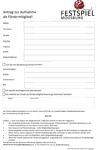 Antrag auf Mitgliedschaft